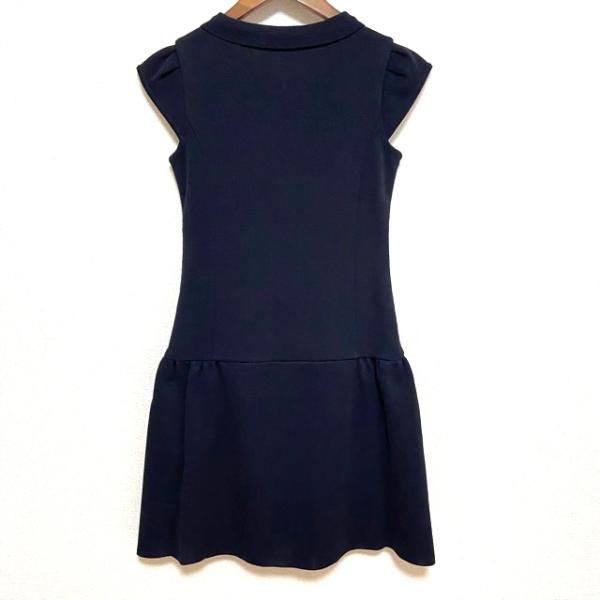 snc ルネ Rene ワンピース 34 紺 6832160 ジップアップ パール