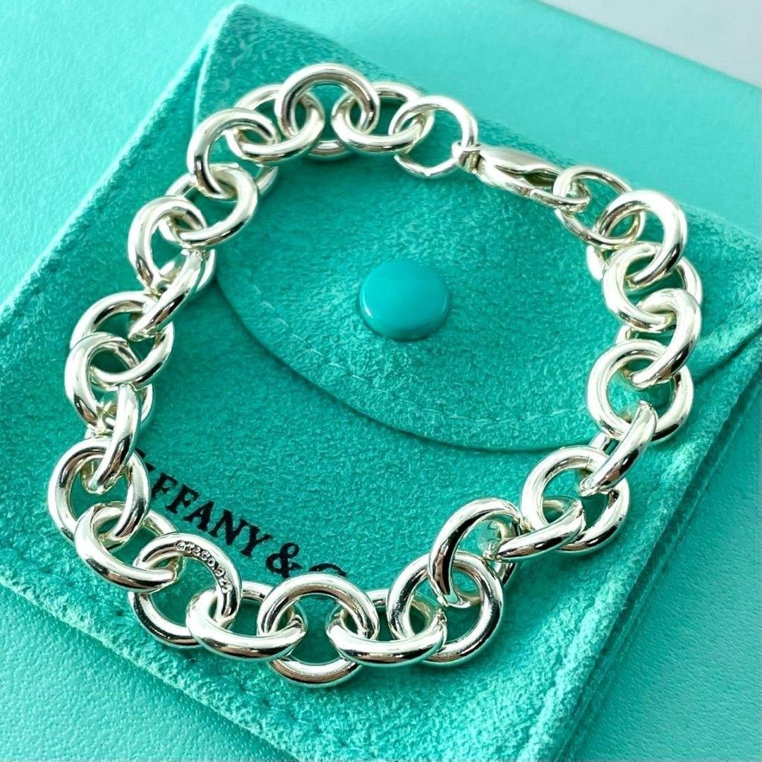 ティファニー オーバル ドーナツ リング チェーン ブレスレット ティファニー オーバル ドーナツ リンク チェーン ブレスレット VB11fe
