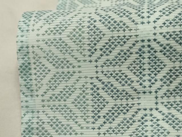 平和屋着物＊前田仁仙 仁仙更紗 夏物 小紋 絽 霞文 ロング