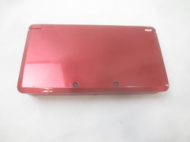訳あり ゲーム ニンテンドー3DS 本体 ジャンク品 CTR-001 メタリックレッド 動作品 充電器付き