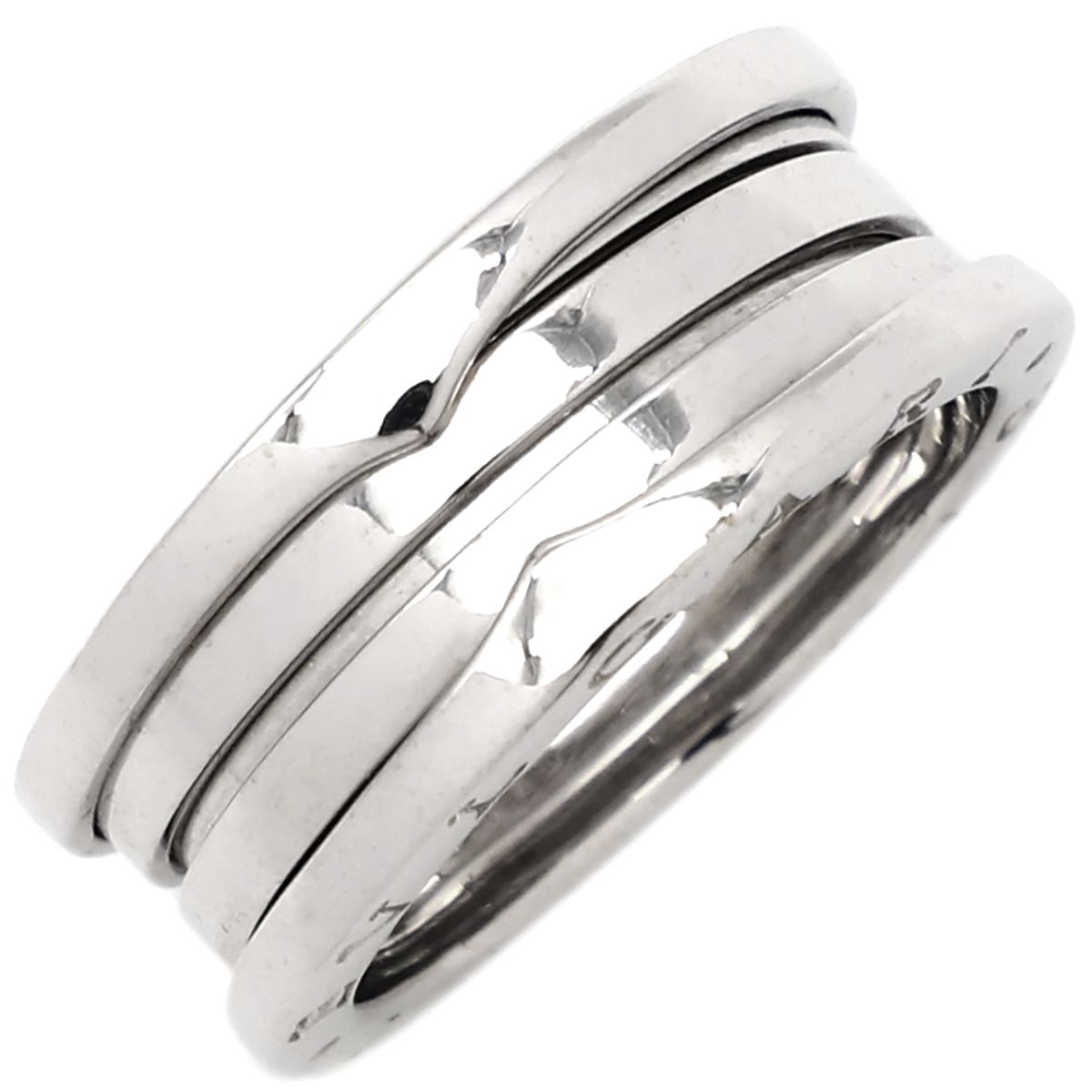 あ*3様 BVLGARI　ブルガリ　指輪　B.ZERO1　ビーゼロワン　K18W 楽天市場】ブルガリ B-zero1 ビーゼロワン 3バンド ガーネット