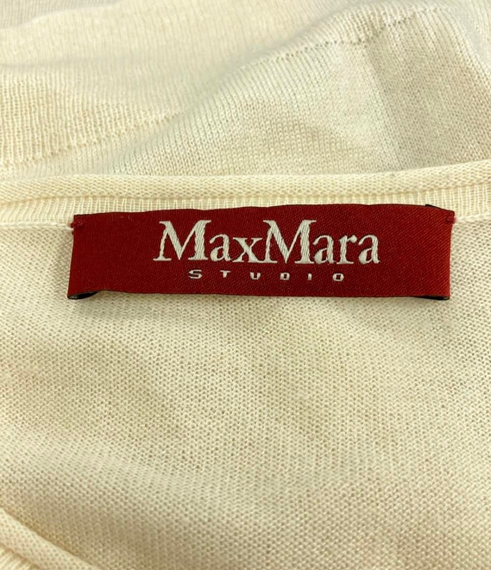 美品 マックスマーラ シルクウールショートカーディガン 薄手 レディース SIZE S MAX MARA 中古 美品 マックスマーラ シルクウールショートカーディガン 薄手