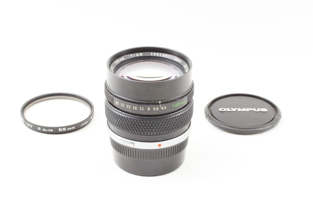 美品 Olympus オリンパス ZUIKO AUTO-MACRO 135mm F4.5 単焦点 レンズ