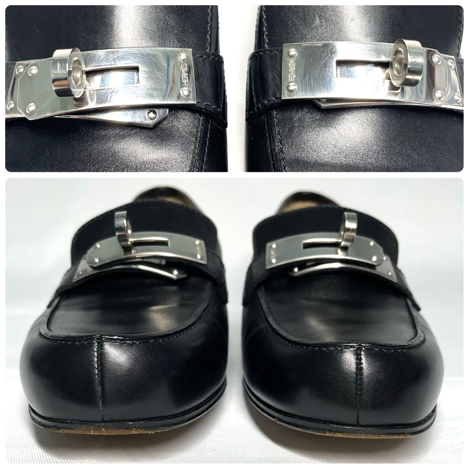 エルメス HERMES ローファー レザー モカシン デスタン ケリー