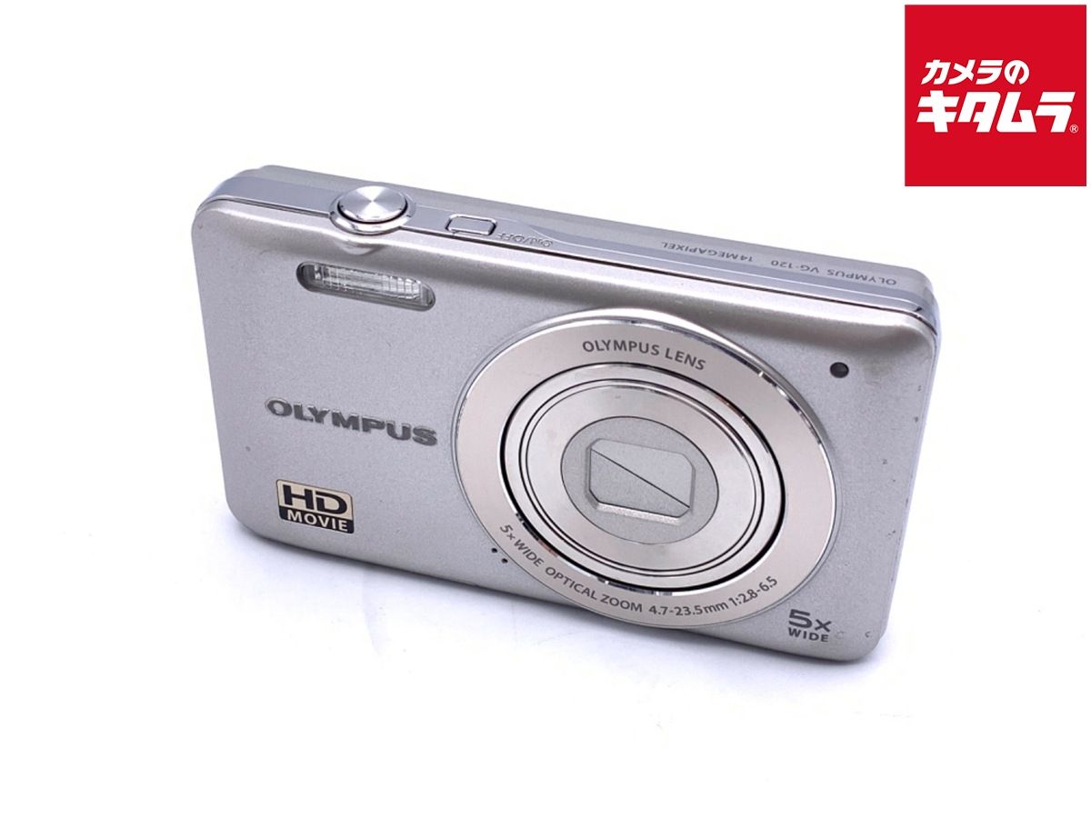 ✨箱付✨OLYMPUS VG-120 シルバー　オリンパス　デジタルカメラ 中古】 【並品】 オリンパス VG-120(シルバー)【1400万画素