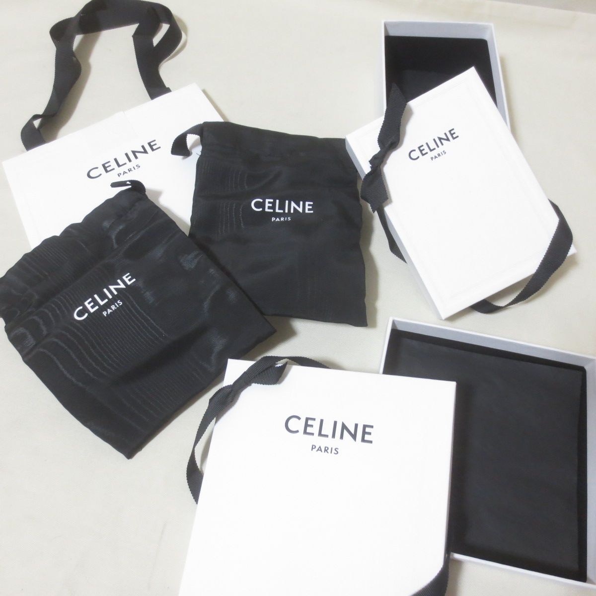 CELINE セリーヌ　ショッパー　紙袋　箱　まとめ売り セリーヌ 紙袋 ショッパー ショップ袋 白 未使用の通販 by