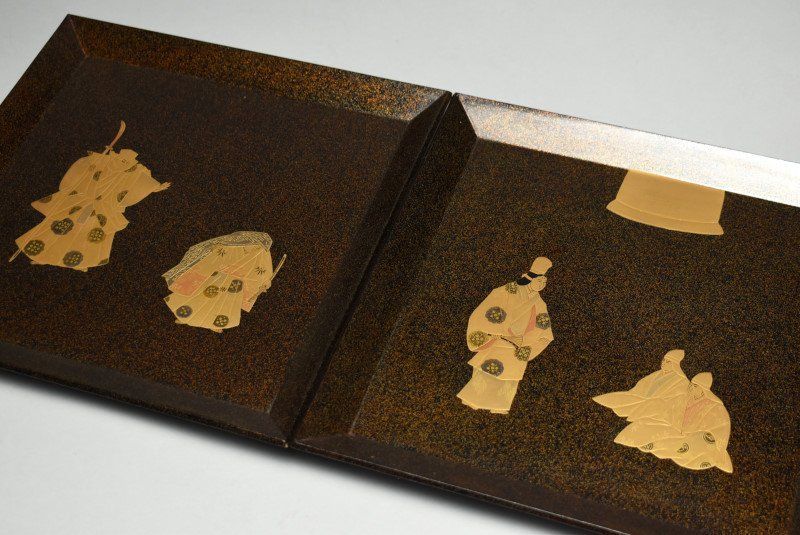 梨地絵替能楽蒔絵