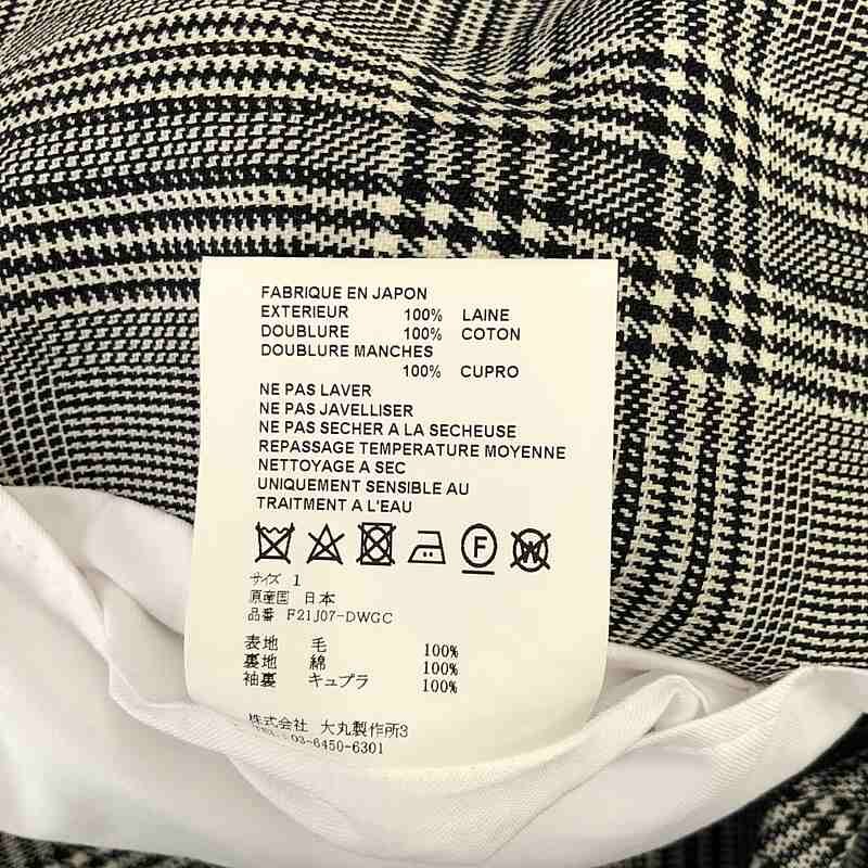 OVERCOAT / オーバーコート | 2021AW | ウール グレンチェック ダブル