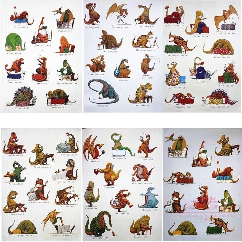 定率割引 往復 新品 恐竜 幼児英語 シリーズ dinosaurs 英語絵本 6冊セット 洋書