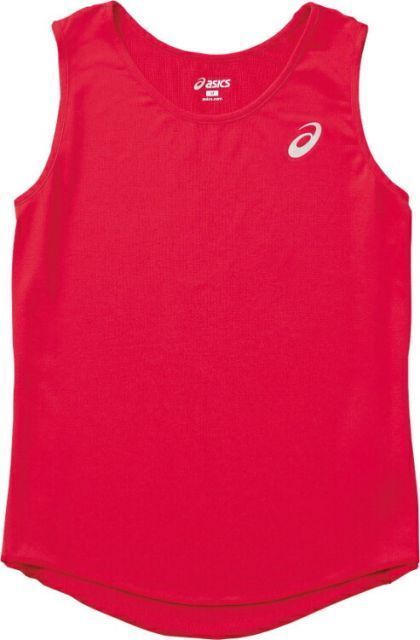 asics アシックス SINGLET レツド XO XT2034 23 | スポーツ用品 スポーツ グッズ ツール アクセサリー 雑貨 小物 使いやすい 陸上 衣類 レディース 女性用 XO ウエア シャツ ランニング トップス 機能 