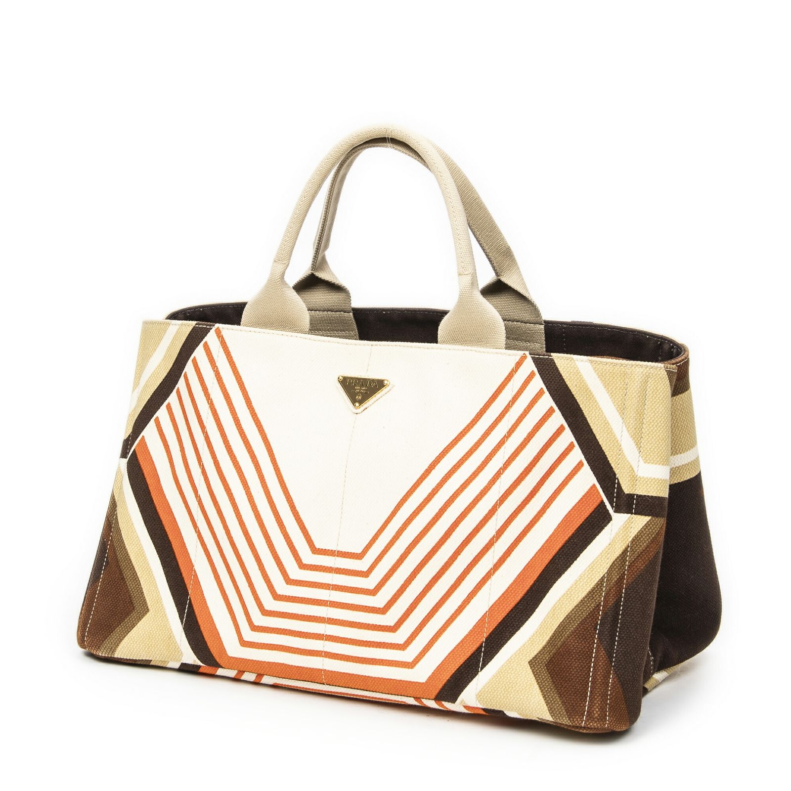 プラダラージカナパトートアイボリー オレンジ