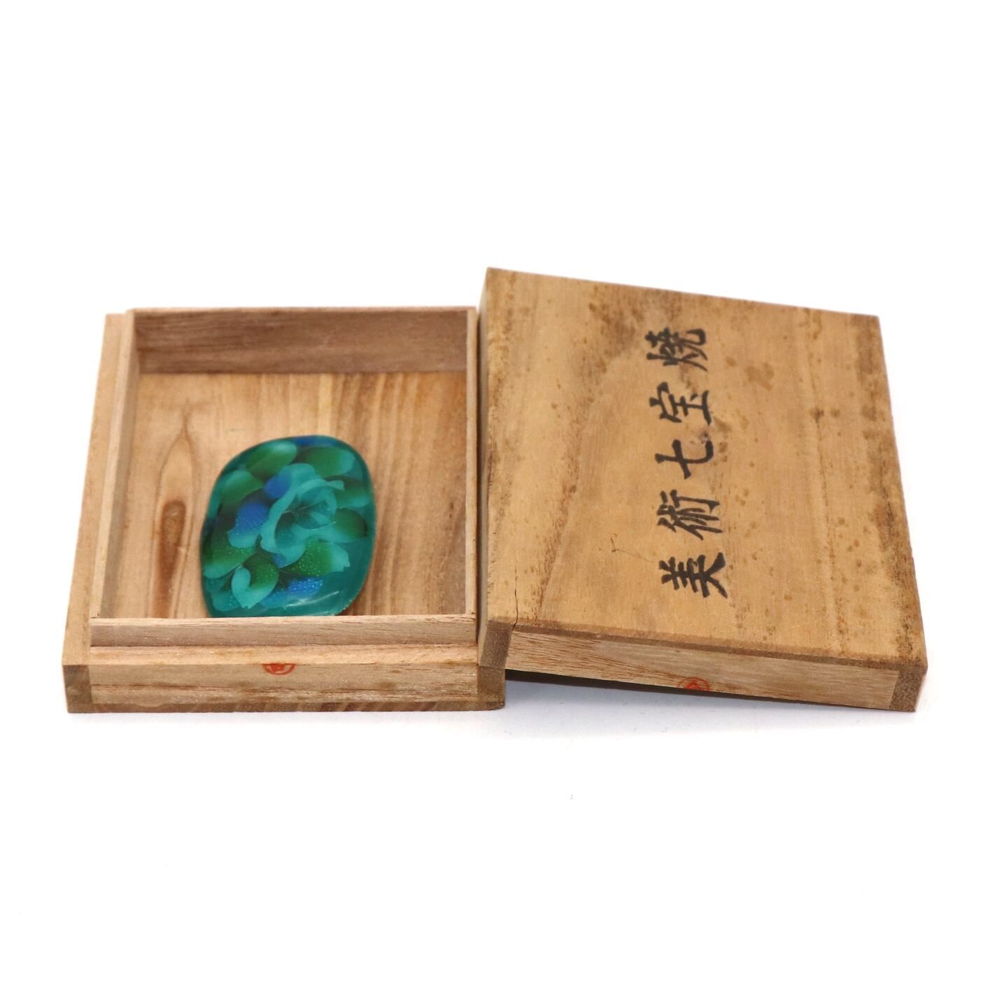 美術七宝焼・銀七宝・ブローチ・アクセサリー・No.210410-087・梱包