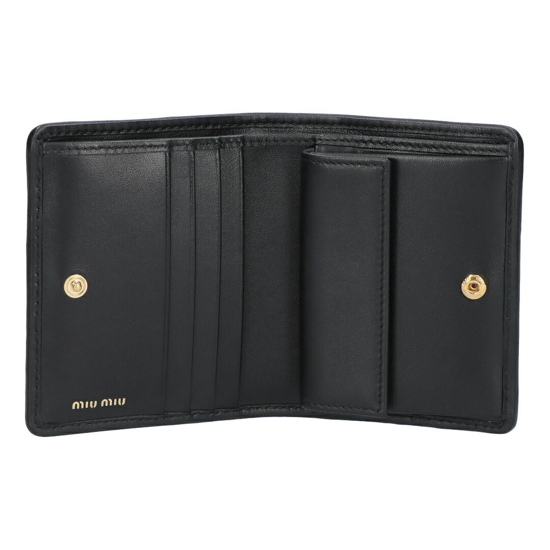 ミュウミュウ MIUMIU 折財布 二つ折り財布 MATELASSE マトラッセ