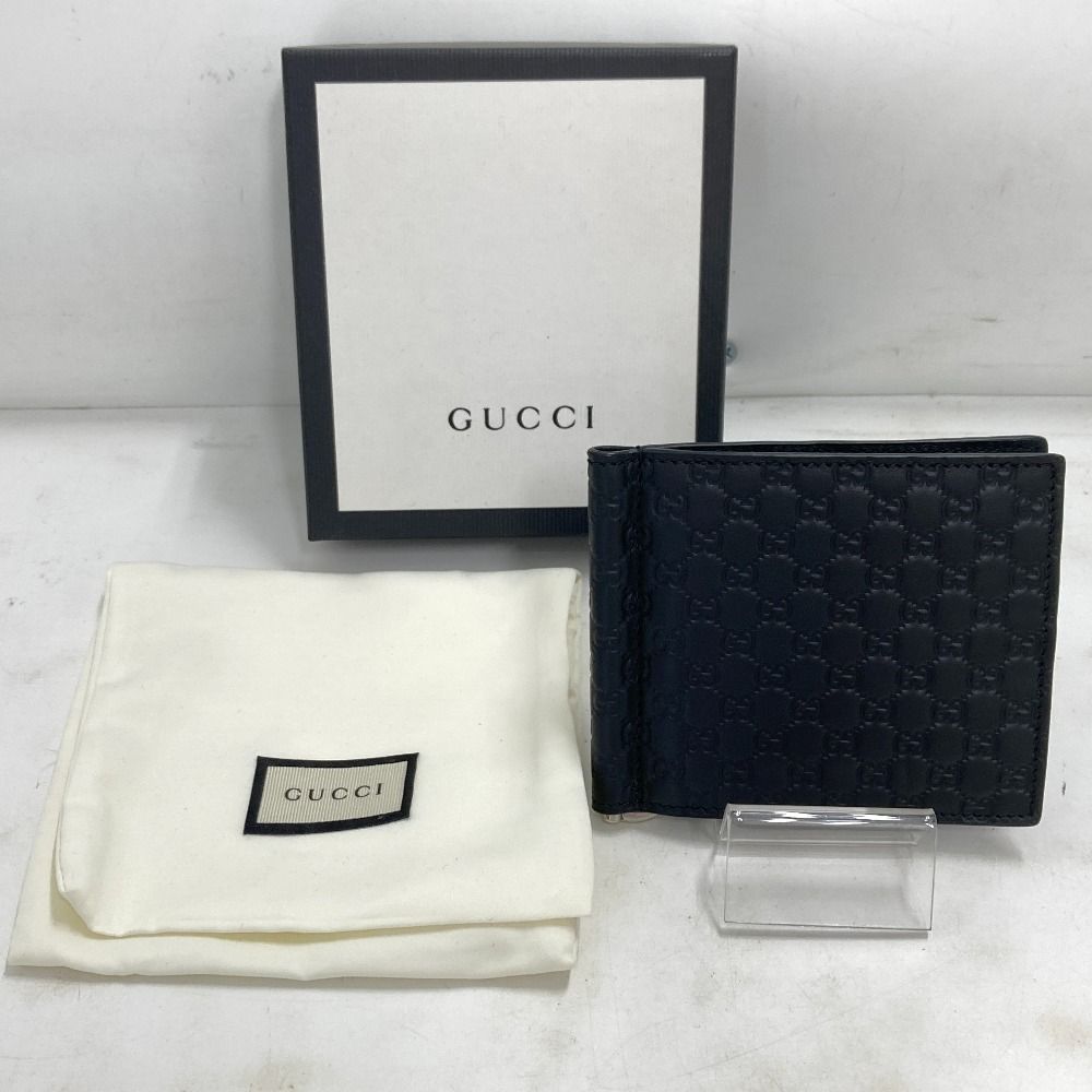 02w14766 グッチ GUCCI マイクログッチシママネークリップ ブラック
