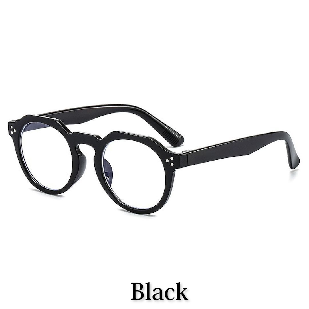 伊達メガネ 丸メガネ 黒縁 クリアレンズ 男女兼用 韓国ファッション