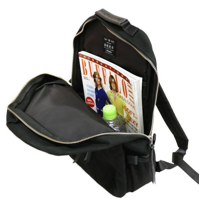 nine リュック 日本製 リュックサック Dパック バッグ ブラック 綿帆布