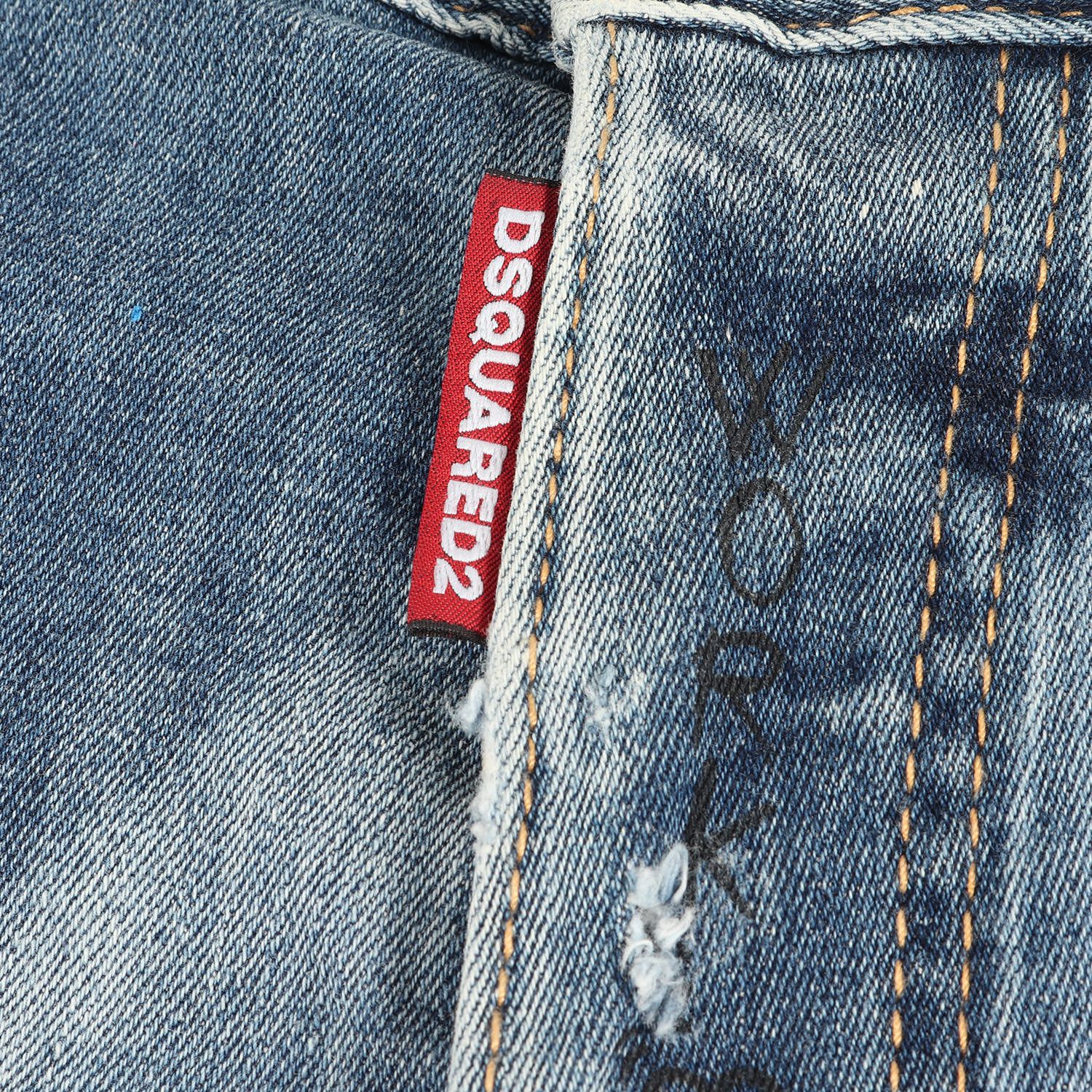 DSQUARED2 ディースクエアード デニム パンツ サイズ:48 21SS ヴィンテージ加工 ラインストーン ストレッチ スケーター ジーンズ  Skater Jean S74LB0922 インディゴ ボトムス ズボン ジーパン イタリア製【メンズ】 - メルカリ