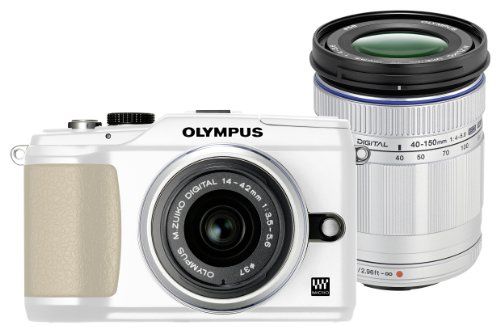 OLYMPUS ミラーレス一眼 E-PL2 ダブルズームキット ホワイト E-PL2