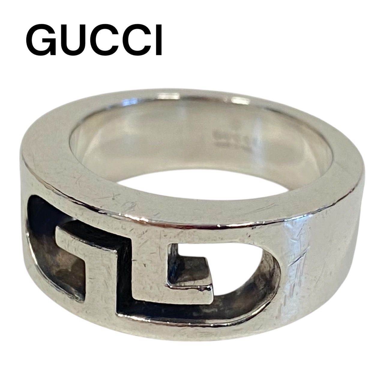 GUCCI グッチ シルバー リング ダブルGロゴ 11号 SV 925 指輪