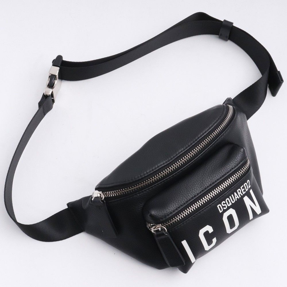 DSQUARED2 Icon ロゴ ボディーバッグ ブラック
