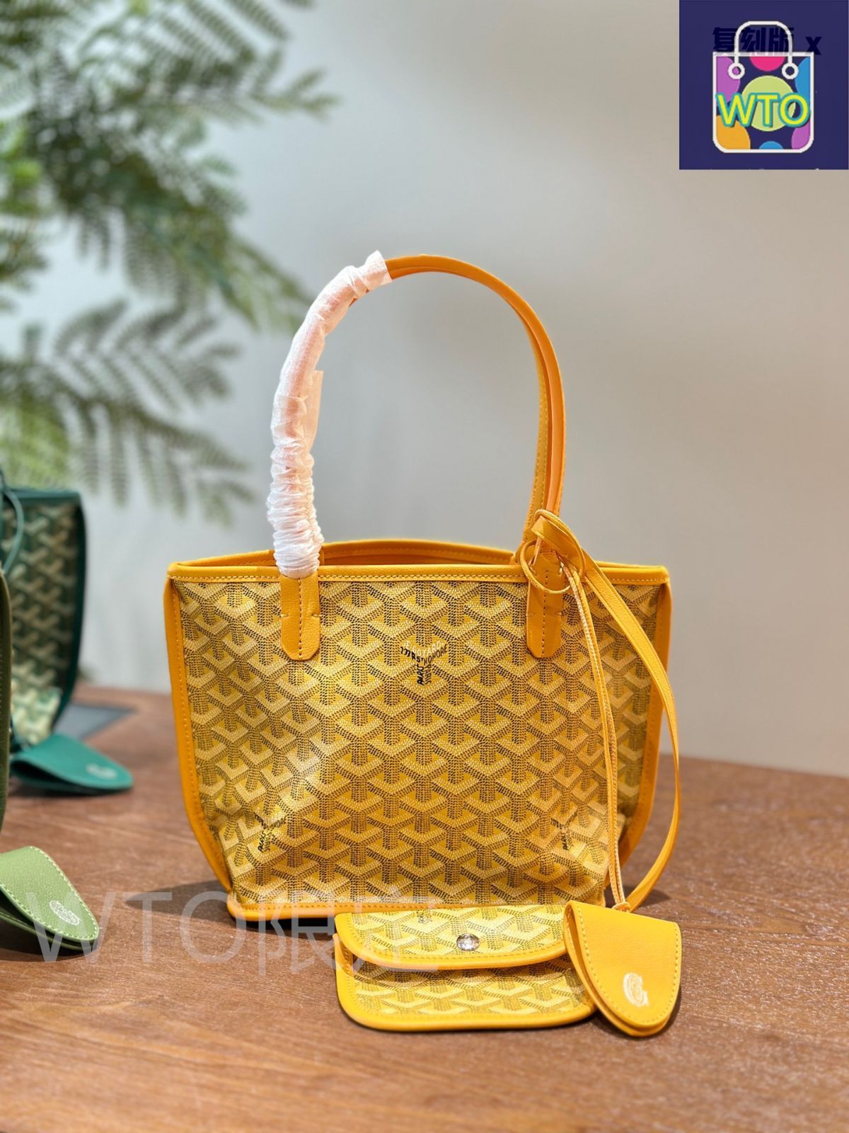 すぐ届く【GOYARD】プチ・フロ・ミニバッグ レザーストラップ付 今日特価】Goyard Mini Tote マルチカラー トートバッグ-WTO輸入