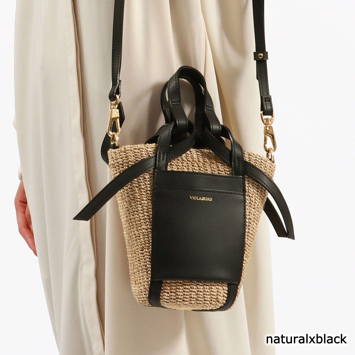 正規品 ヴィオラドーロ かごバッグ VIOLAd'ORO トートバッグ MIRO