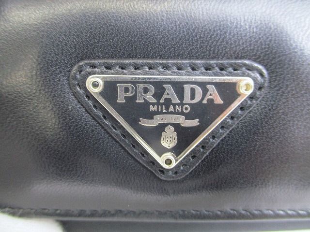 プラダ PRADA トライアングルロゴ ナイロン×ナッパレザー レザー 6連 キーケース キーリング メンズ レディース 【未使用保管品】 【希少】