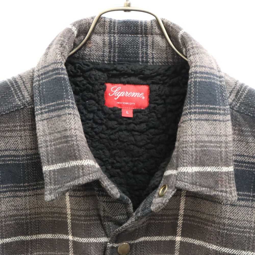 supreme 22aw フランネルシャツ 内ボア 【公式通販】