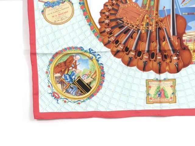 □新同□ エルメス カレ 90 Wolfgang Amadeus Mozart モーツァルトへの