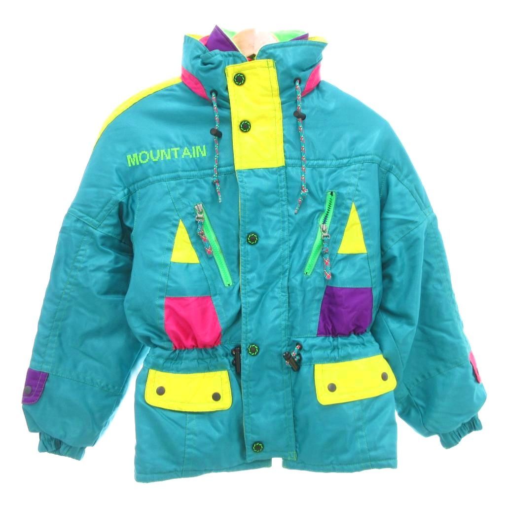 フェニックス PHENIX ヴィンテージ セットアップ スキーウエア 中綿ジャケット パンツ 150 青 ブルー AE