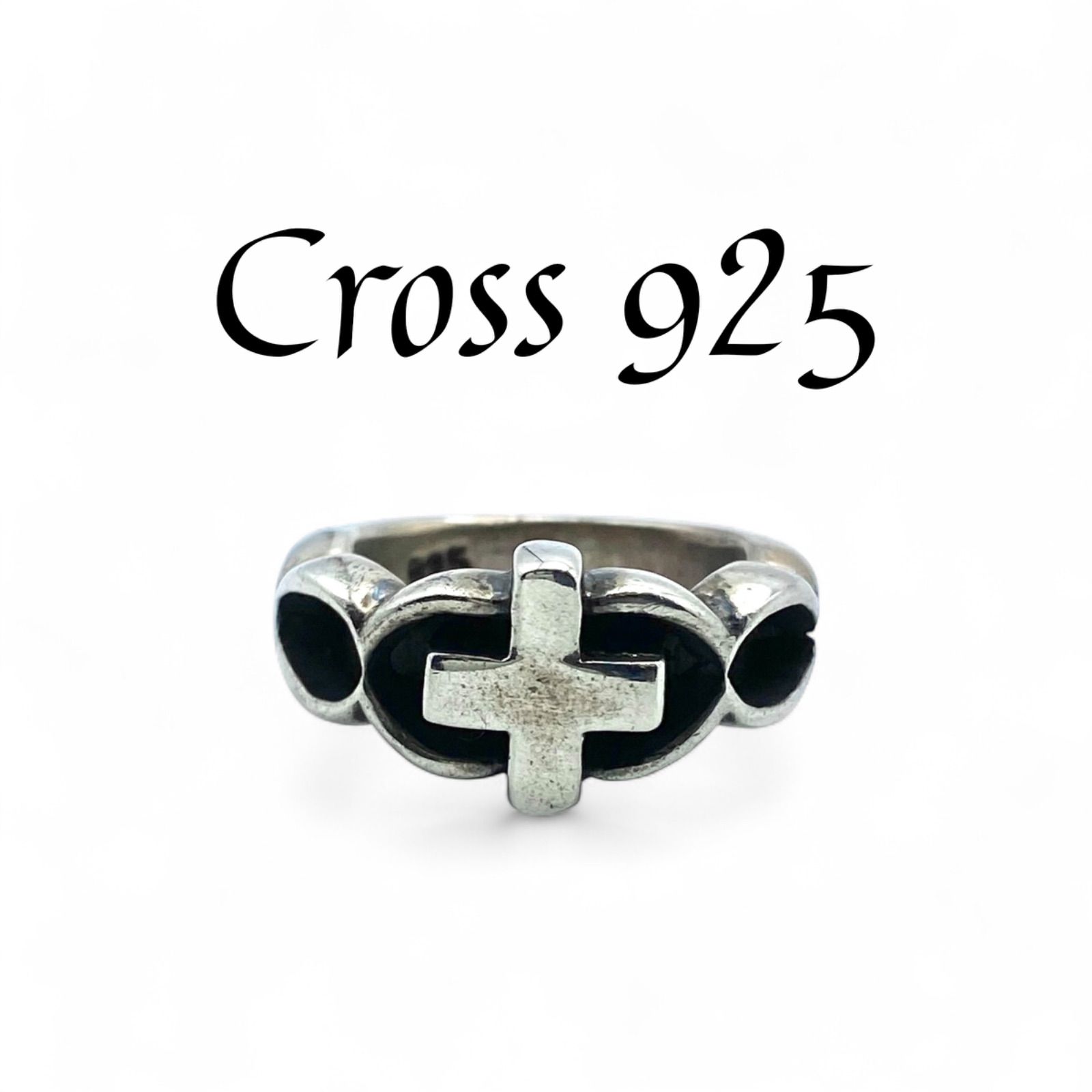 十字架】クロスモチーフ Silver 925 刻印 00s Vintage Ring シルバー 