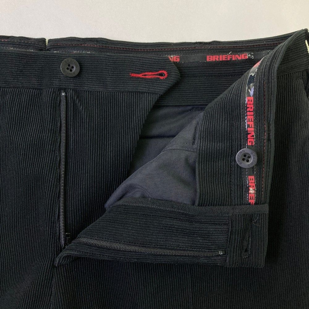 サイズ：L BRIEFING GOLF ブリーフィング コーデュロイパンツ ブラック