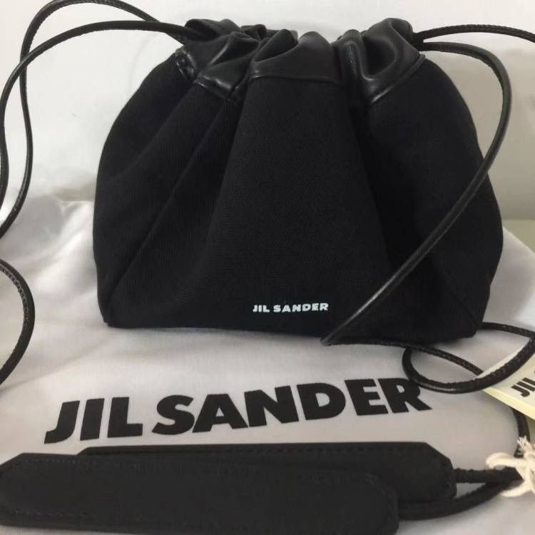 新品 JIL SANDER ジルサンダー 巾着 ミニ ショルダーバッグ ブラック