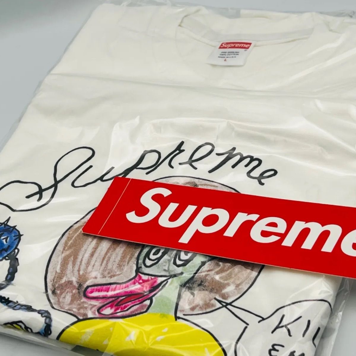 Supreme 20SS Daniel Johnston Kill Em All Tee white 白 L - メルカリ