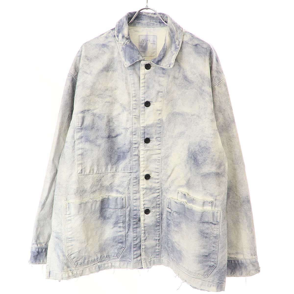 24SS ANCELLM アンセルム ダメージ カバーオール シャツ ジャケット