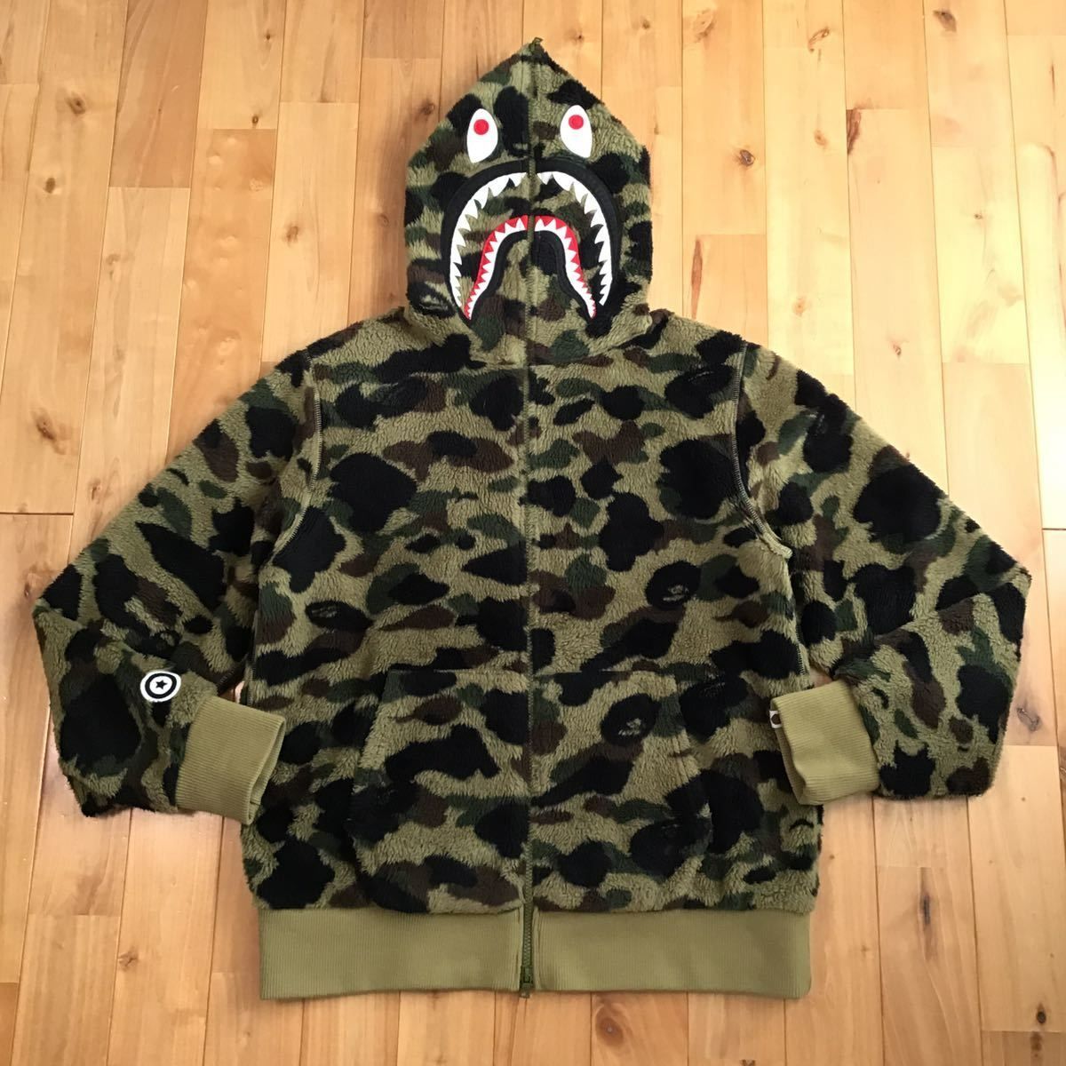 BAPE カモフラージュ シャークパーカー