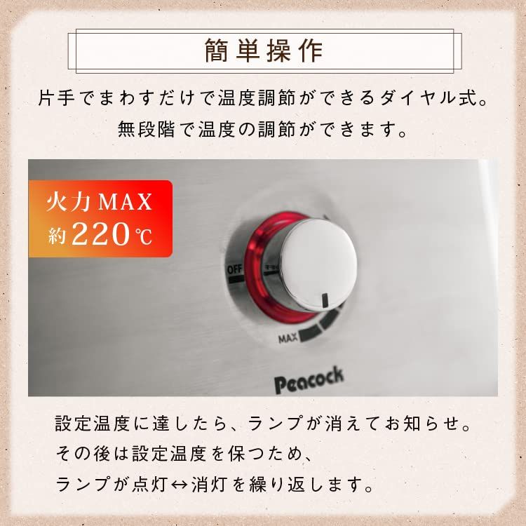 1300W ホームパーティグリル