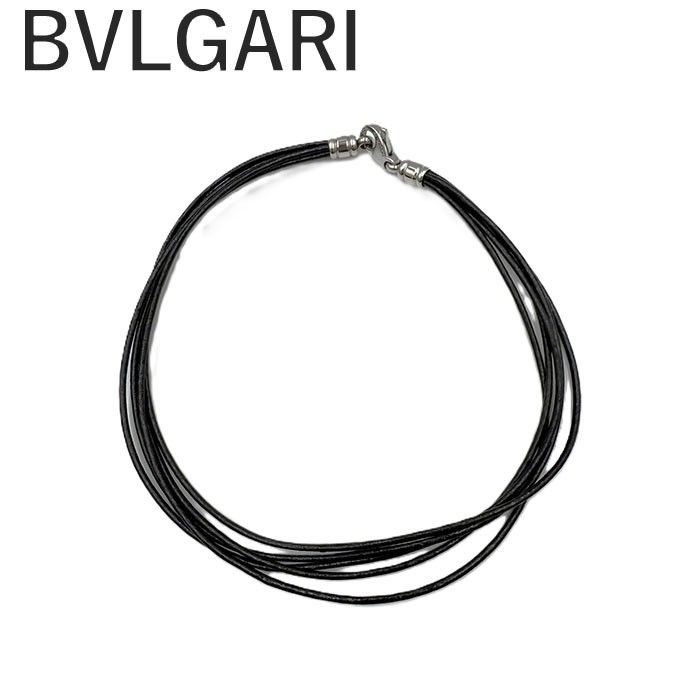 BVLGARI レザーチョーカー 箱付き ブルガリ BVLGARI チョーカー レザー 革 5連 ブレスレット 箱