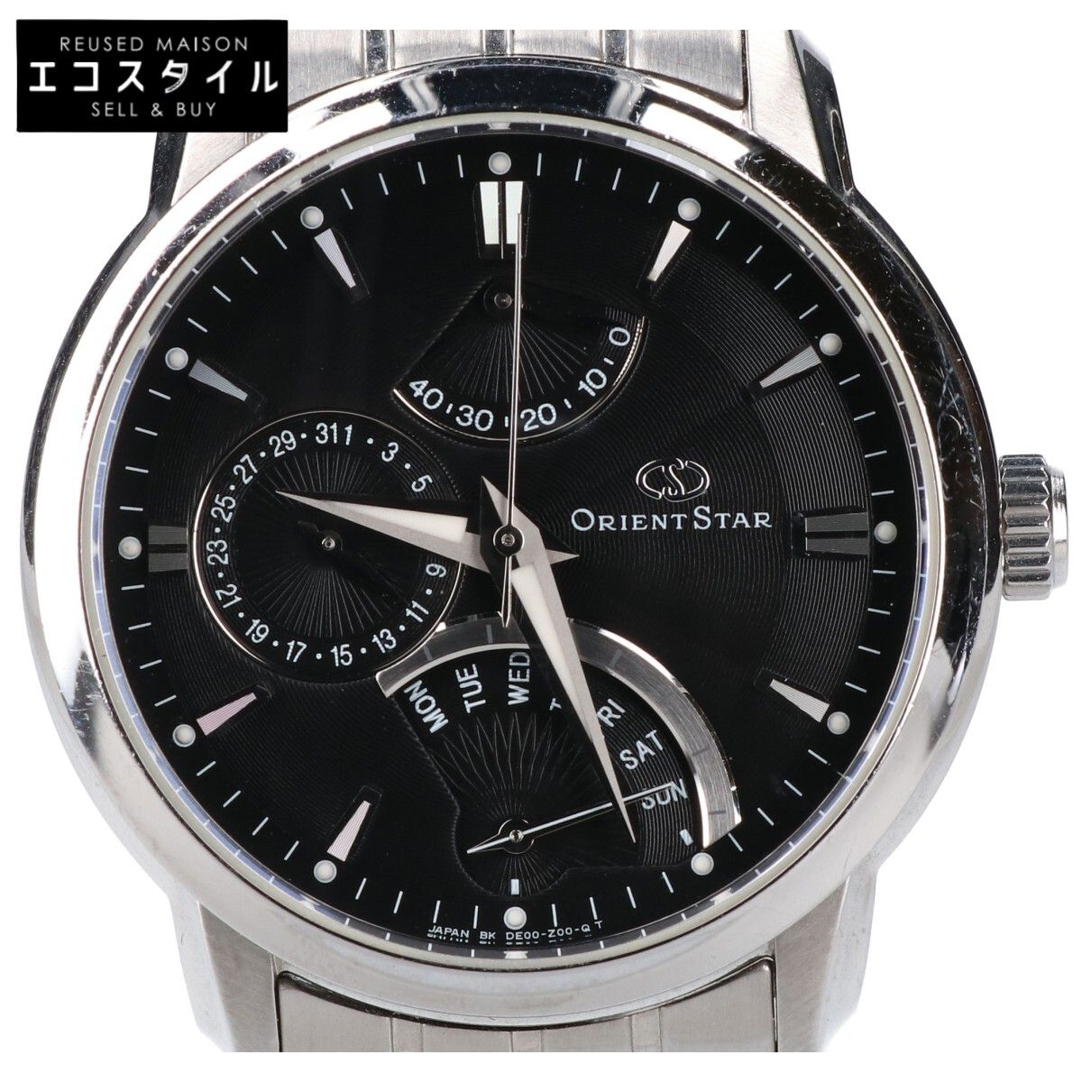 ORIENTSTAR オリエントスター WZ0011DE DE00‐C0‐B レトログラード シースルーバック 自動巻き