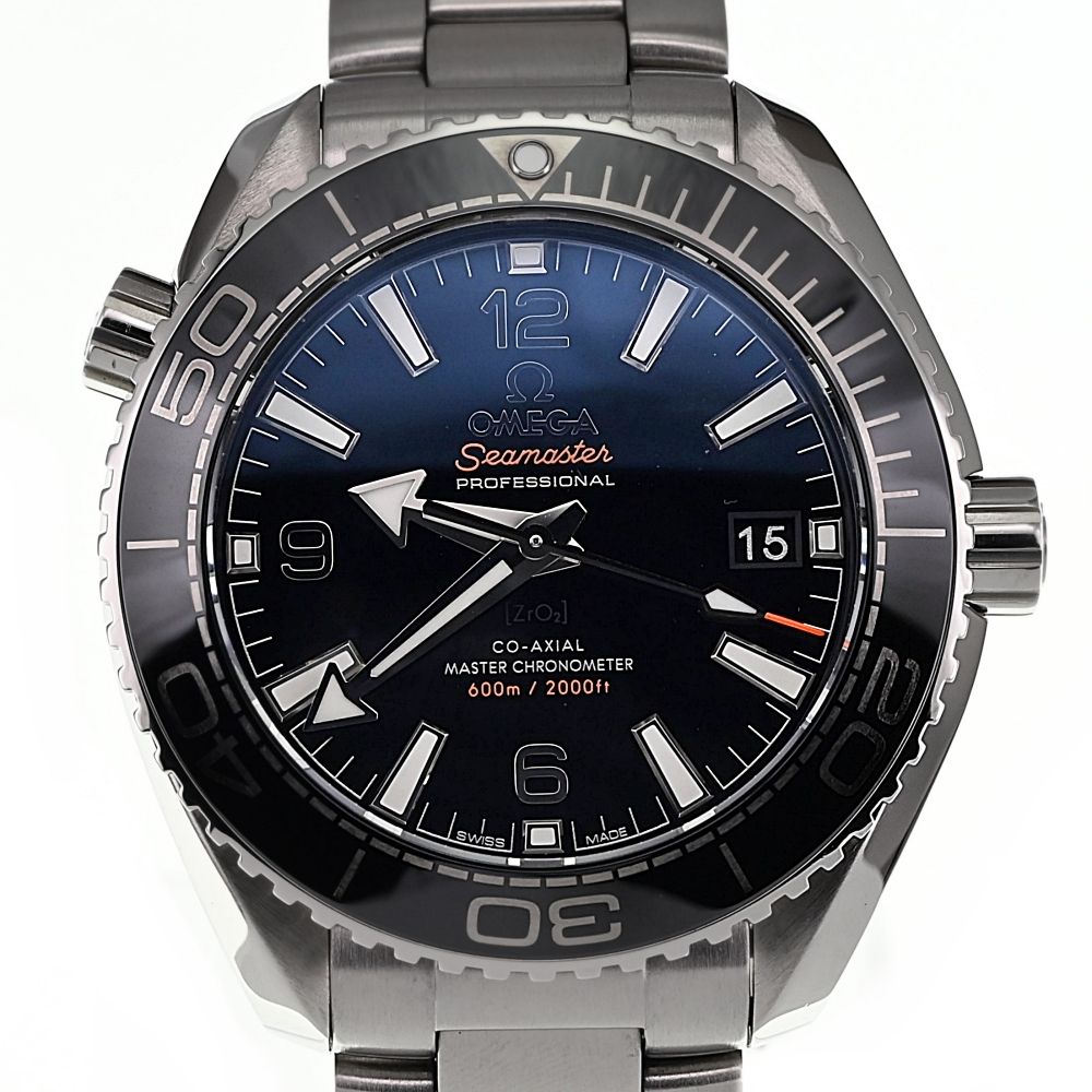 オメガ OMEGA 215.30.40.20.01.001 シーマスター 600 プラネットオーシャン CO-AXIAL マスタークロノメーター 自動巻き メンズ美品 I#136952