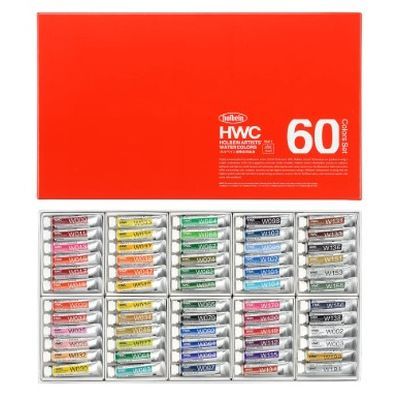 7営業日以内発送 ホルベイン画材 3411 透明水彩絵具 5ml W411 60色セット 沖縄離島販売不可