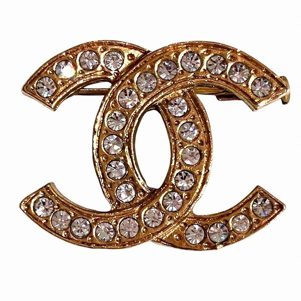 シャネル CHANEL ココマーク ラインストーン ヴィンテージ ブランド小物 ブローチ レディース