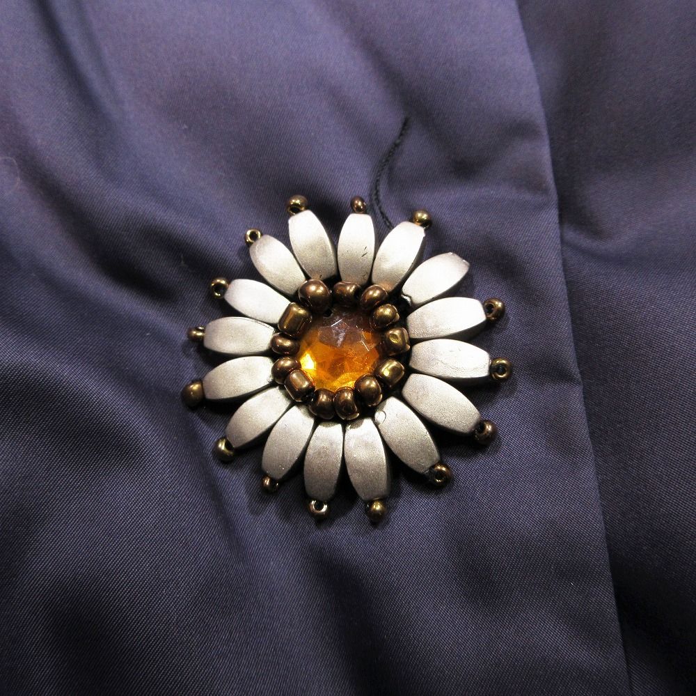 TOCCA トッカ ビジューボタン ダウンコート アウター パープル サイズ0