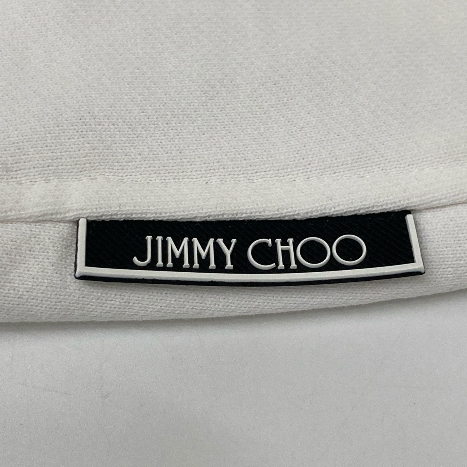JIMMY CHOO ロゴ パーカー コットン ジミーチュウ パーカー ホワイト Mサイズ JIMMY CHOO ロゴ