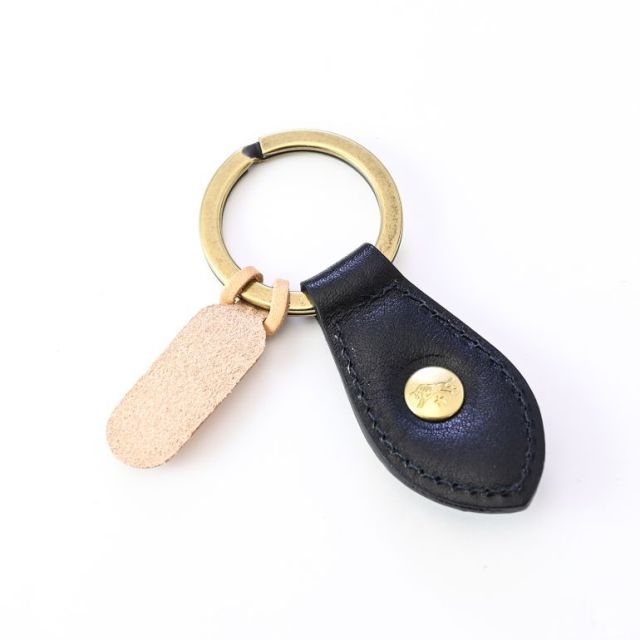 新品 イルビゾンテ キーリング キーホルダー メンズ レディース カーフ レザー ネロ SKH017PV0005BK110B 【クロネコゆうパケット】