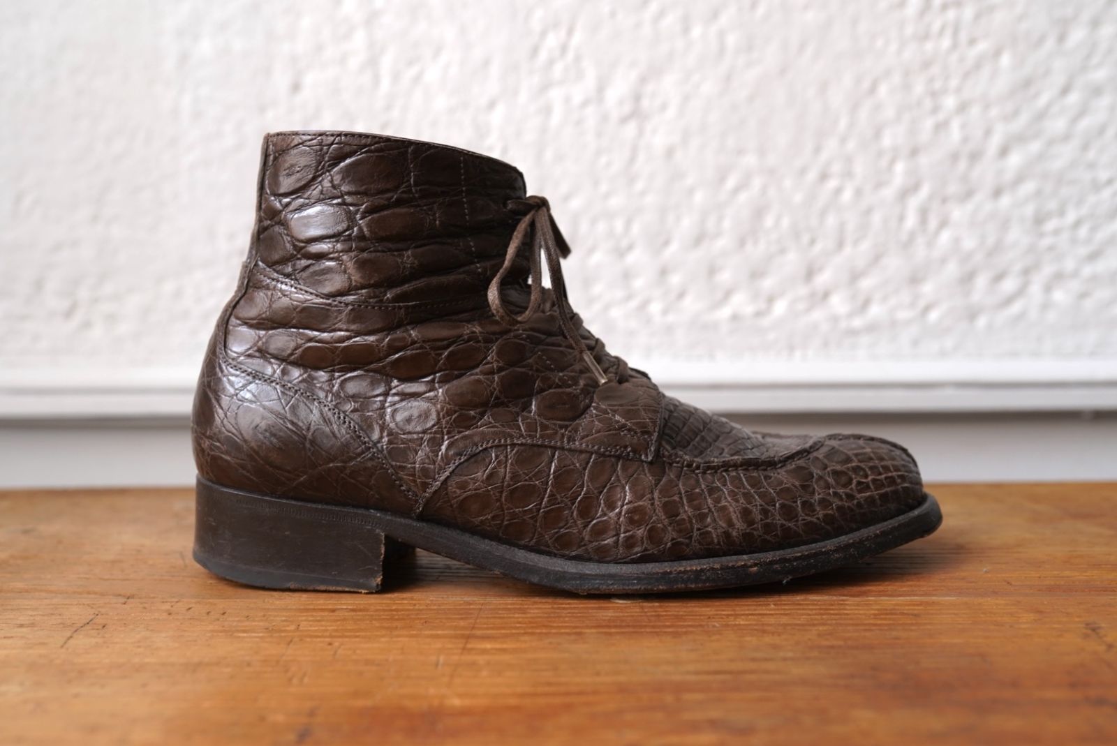 Karena/U クロコダイルレザーUチップシューズ 40 ブラウン / Le
