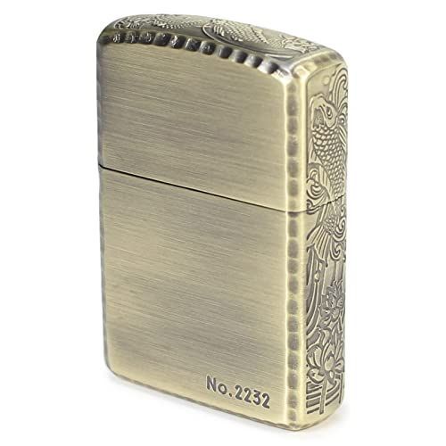 A130977 ZIPPO(ジッポ) ライター アーマー 鯉 3面加工 エッチン