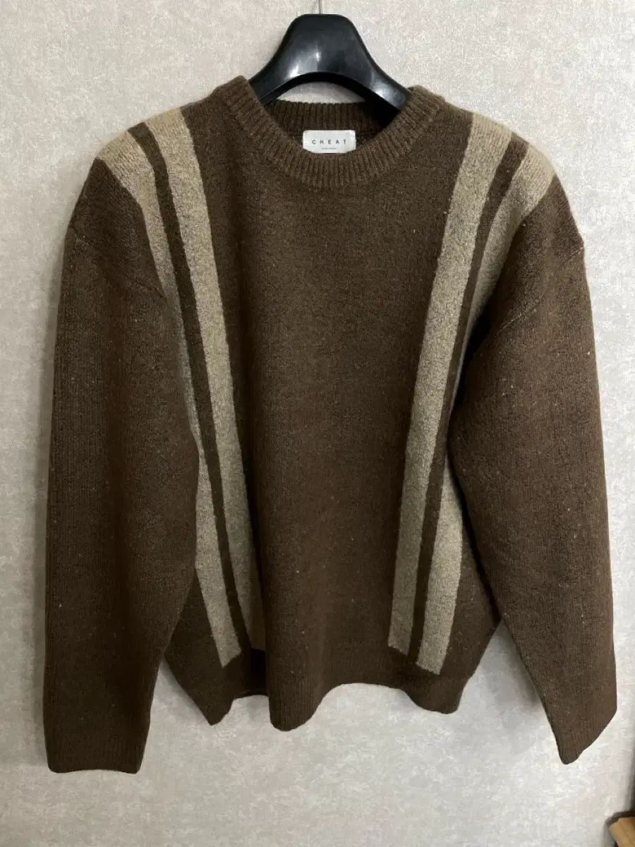 メンズ 茶色 ニット セーター 新品