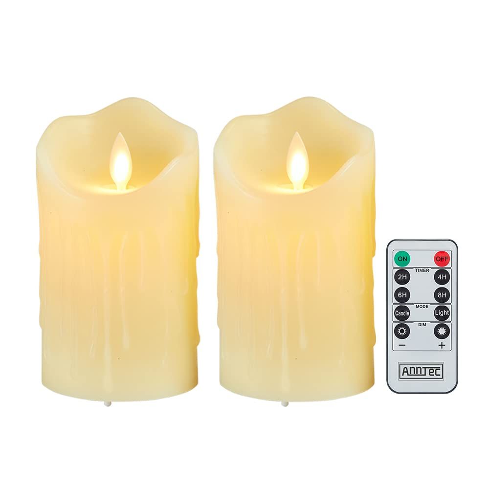 LEDキャンドルセット 黄色 2個 AnnTec ledキャンドル 【2点セット】 ledキャンドルライト led