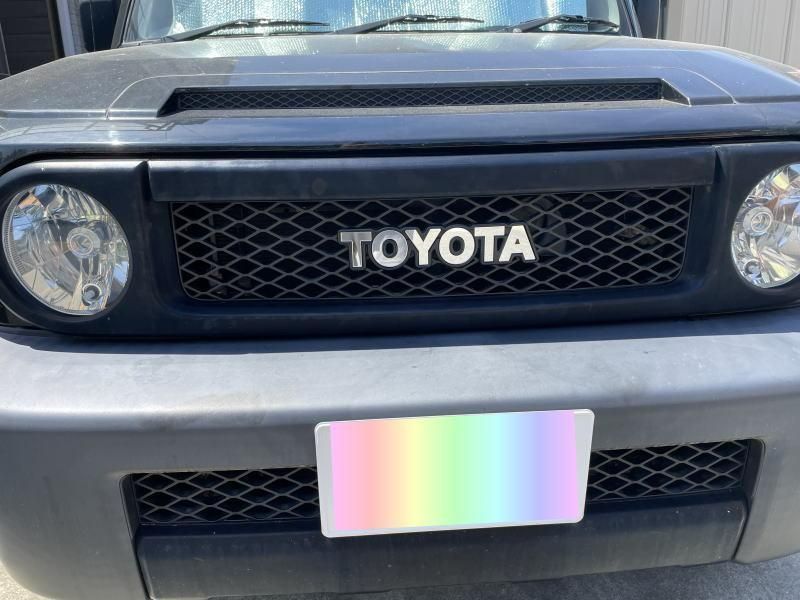 FJクルーザー トヨタ 純正エンブレム用 アクリル ミラーシルバー FJクルーザー トヨタ 純正エンブレム用 アクリル ミラーシルバー